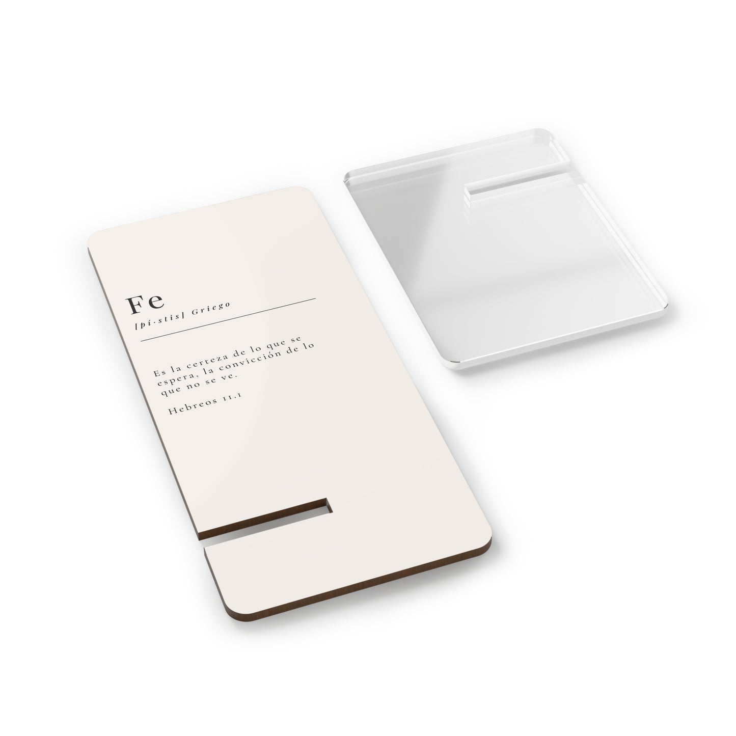 Fe "Hebreos 11:1"- Mobile Display Stand for Smartphones