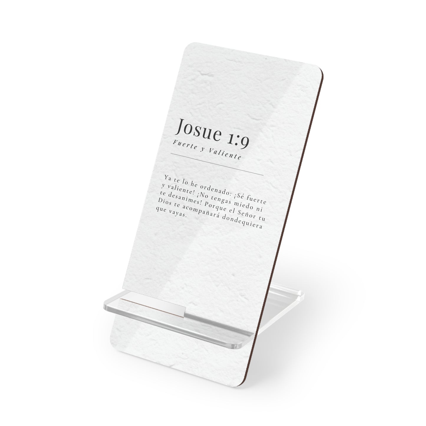 Josue 1:9 - Mobile Stand Display for Smartphone